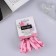 Hair elastic band "Lina" (set 6 pcs) butterflies, 4 cm, mix