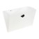 A4 cartridge folder, calligrata top deluxe, 12 departments, 700 μm, on a button, white with color separators