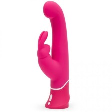 Вибратор с клиторальным стимулятором Happy Rabbit g-spot, цвет розовый