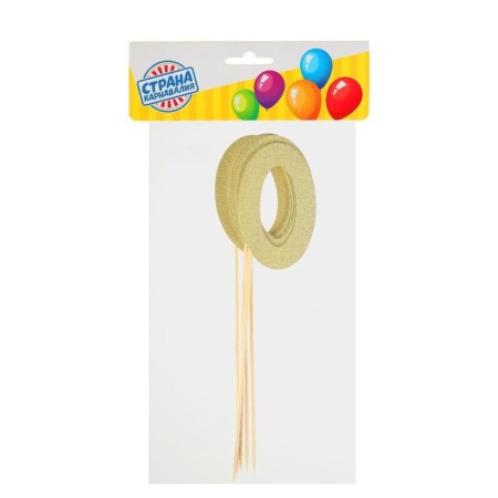 Topper in the “0” cake, set 6 pcs., Mix color