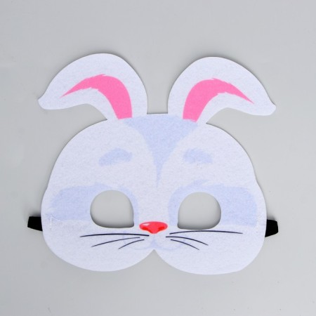 Carnival mask "bunny" white-1