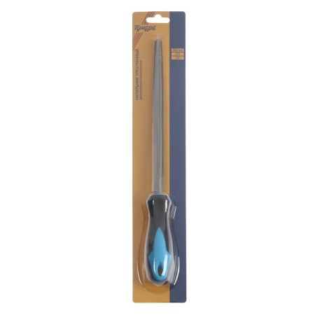 Tundra file, for sharpening chains saw, trihedral, U10, 2K handle, No. 3, 200 mm-3