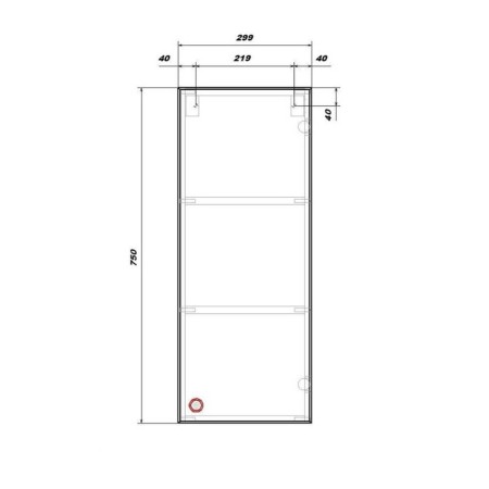 SANSTAR suspension cabinet "Universal 30" white-2