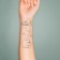 Tattoo on the body Black "cats" set 10 pcs 6x6 cm