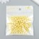 Beads for creativity plastic "English letters" yellow set 20 grams 0.4x0.7x0.7 cm