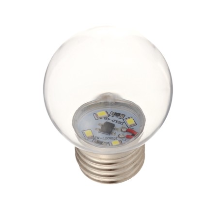 LED lamp, G45, E27, 1.5 W, for BelT-LITA, Transparent, White, set 10 pcs-2