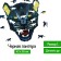 Wooden, curly puzzle EWA "Black Panther", 42x38 cm