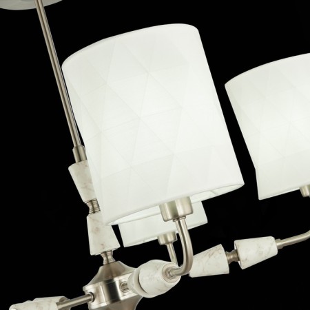Ceiling EVOLUCE lamp. Sle107802-05. Mili. 5x40 watts, E14, 70x70x48 cm, Nickel color-9