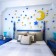 Interior stickers "Moon and Stars", children, decor on the wall, panel, 42 email
