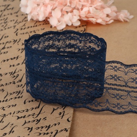 Capricon lace, 45 mm × 10 ± 1 m, blue color-2