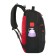 Youth backpack 45 x 31 x 12 cm, ergonomic back, Across M-4, black/red M-4-2