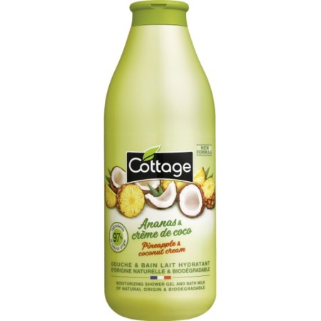 Shower gel and bath foam 2 in 1 cottage “pineapple and coconut”, 750 ml