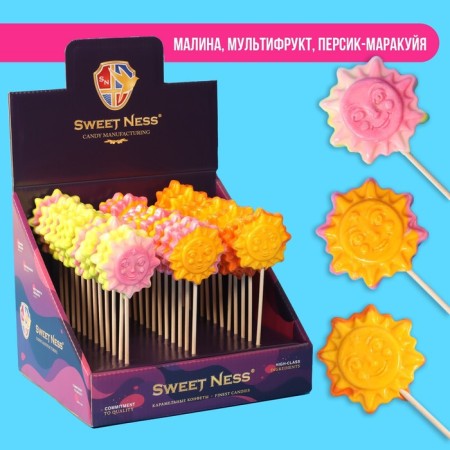 Caramel Lollice "Sun" on a stick, 30 g