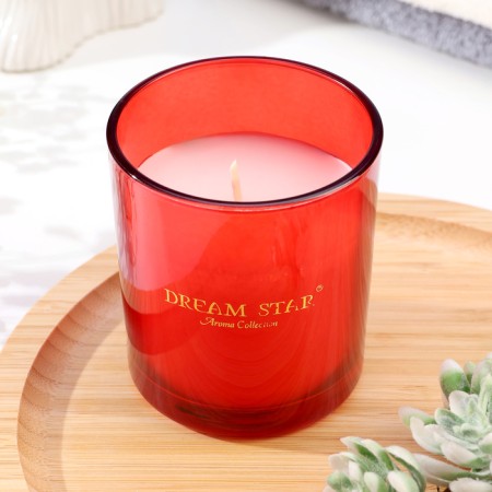 Aromatic candle in a glass "Dream Star", a flower of passion, 7x8 cm-1