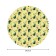 Green avocado tablecloth, round, Saten, d = 150 cm