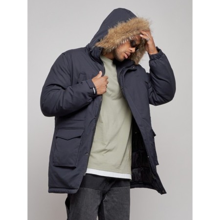 Lengered male winter, size 56, dark blue color-4