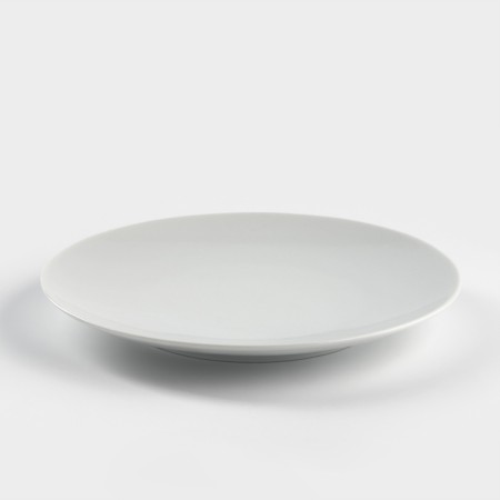 Set of porcelain dishes "Universal", white color, 3 objects: plate d = 20 cm, deep 600 ml, d = 20 cm, mug 350 ml-3
