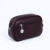 Cross-Body bag on zippers, external pocket, burgundy color
