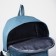 School backpack from textiles with a zipper, 6 pockets, blue color