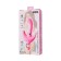 Turning vibrator with a clitoral stimulant Jos Twistme, 19.5 cm, silicone, pink color