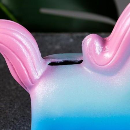 Piggy bank "Unicorn" marine sunset, 21x19cm-3