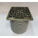 Gag Bronze de Luxe 21962, d = 100 mm, 100x100 mm, with a frame and a designer "Patterns"