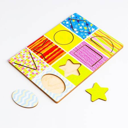 Frame - a liner according to the methodology of Segen “Studying colors and shapes”, a book with classes-5