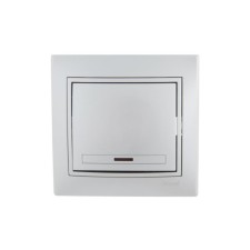 Выключатель LEZARD 701-1010-111 Mira, СП, 10А, 1 клавиша, цвет серый