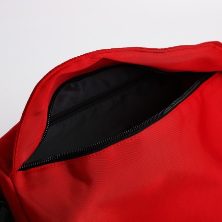 Youth bag with zipper, red color-5