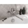 Santek Nyra bath mixer, long spout, with accessories, chrome