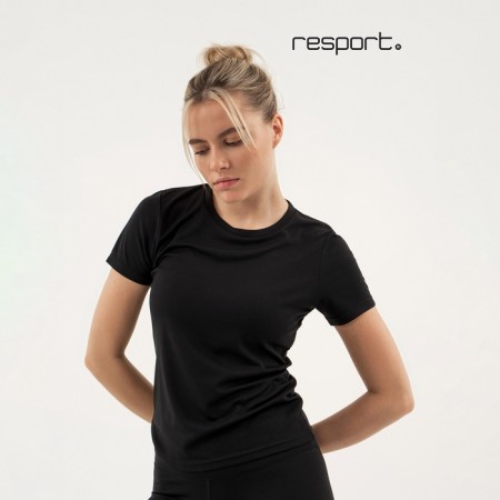 Women's T -shirt, basic, size XL (50), black color