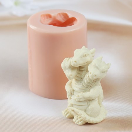 Silicone Mold "Snake Gorynych" product 5x4x7 cm-2