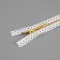 Metal zipper, No. 3, non -proceeding, automatic lock, 30 cm, white/gold color