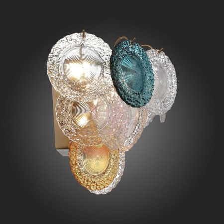 Sconces st. SL420.201.05. Coneli. 5x5 W, G9, 4000K, 975 LM, 37x28 cm, golden color-4