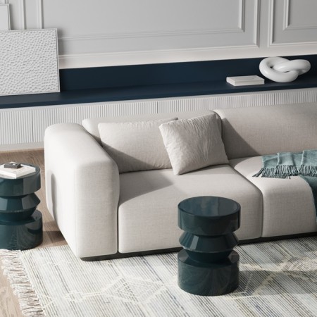 Coffee-in-Ingvild table, 355 × 355 × 470 mm, dark turquoise color-2