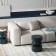 Coffee-in-Ingvild table, 355 × 355 × 470 mm, dark turquoise color
