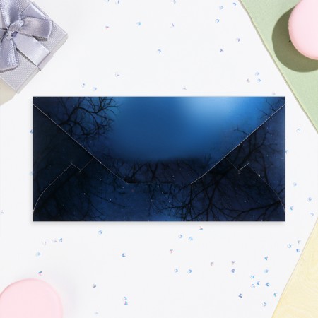 Money envelope "Happy Birthday!" glitter, witch, 17x8.5 cm-2