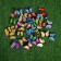 Plug "butterfly Charlene" 3x4cm/30cm, set 30pcs, mix