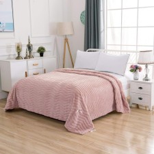 Climeninine bedspread, size 210x230 cm, pink color