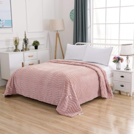 Climeninine bedspread, size 210x230 cm, pink color