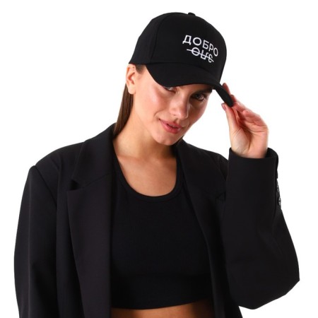 Women's cap "Good/Evil", black color-8