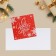 Mini-postcard "Winter Blizzard", 7 x 7 cm, New Year