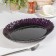 Glass dish "Amethyst", d = 33 cm, purple color