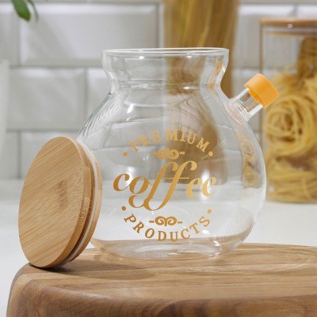 Glass Bank for bulk products "Sausage", 1.2 liters-1