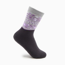 Women's socks, dark gray color, size 23-25