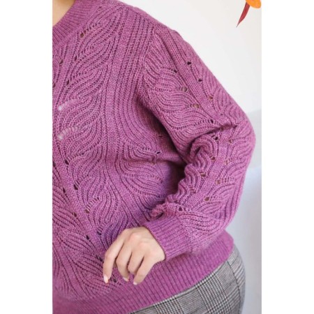 Female jumper, size 52, purple color-1