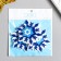 Decor for the creativity of the felt "Carved snowflake" 7x7 cm