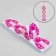 Forms for nail extension are wide, 100 pcs, pink color