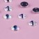 Rhinestones are sewing “circle”, from organic glass, with holography, d = 8 mm, 50 pcs