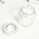 Candles can glass with a lid is transparent 8.5x6x6 cm